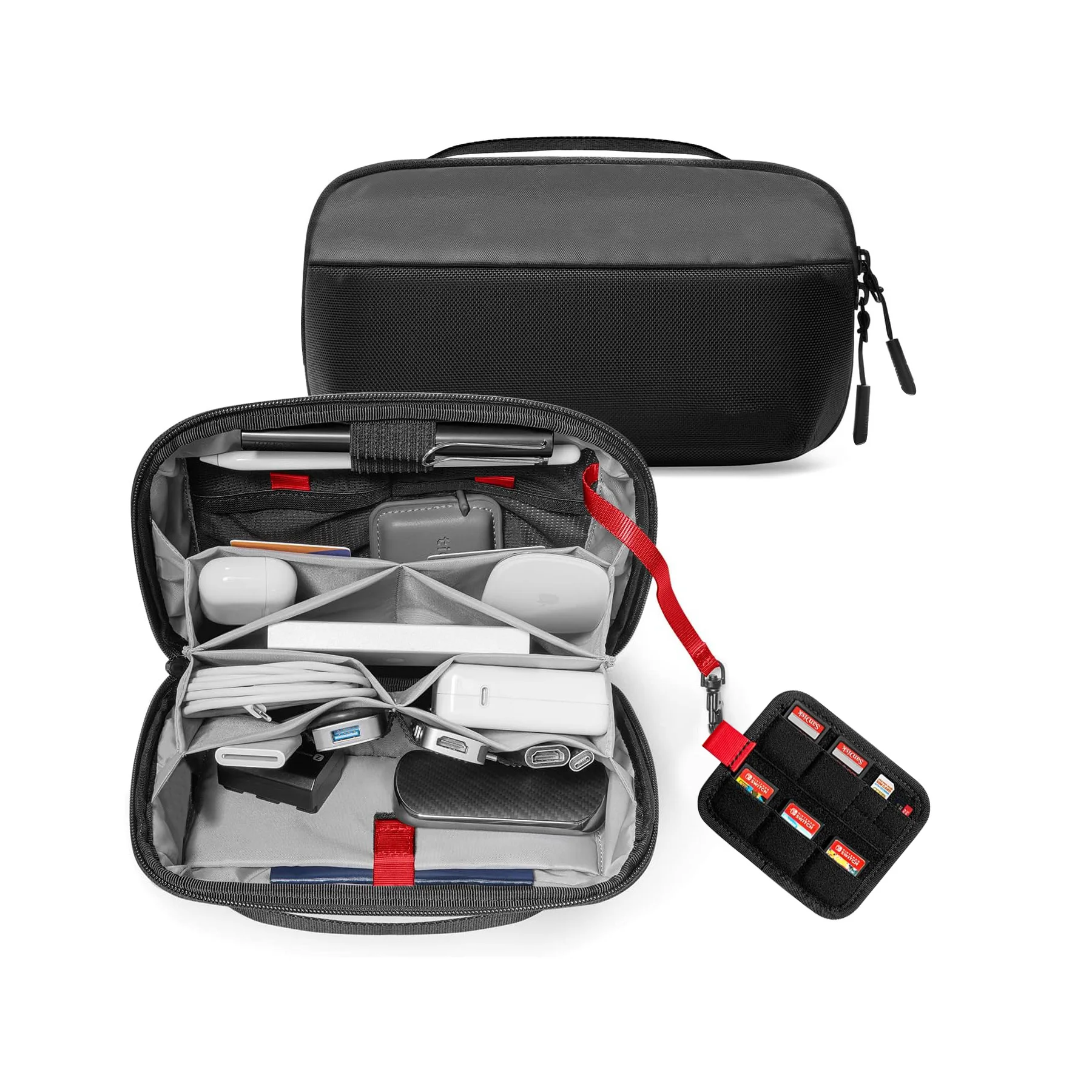 Tech Accessories Storage - Seyahat Teknolojisi Düzenleyici Çantası, Su Geçirmez