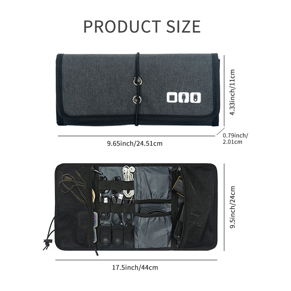 Tech Accessories Storage - Ev Tipi Kablo Düzenleyici Çantası |