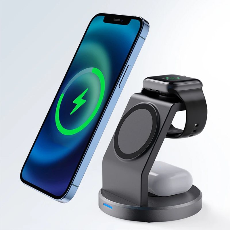 Wireless Charger 3 In 1 - 3'ü 1 Arada Kablosuz Şarj Standı