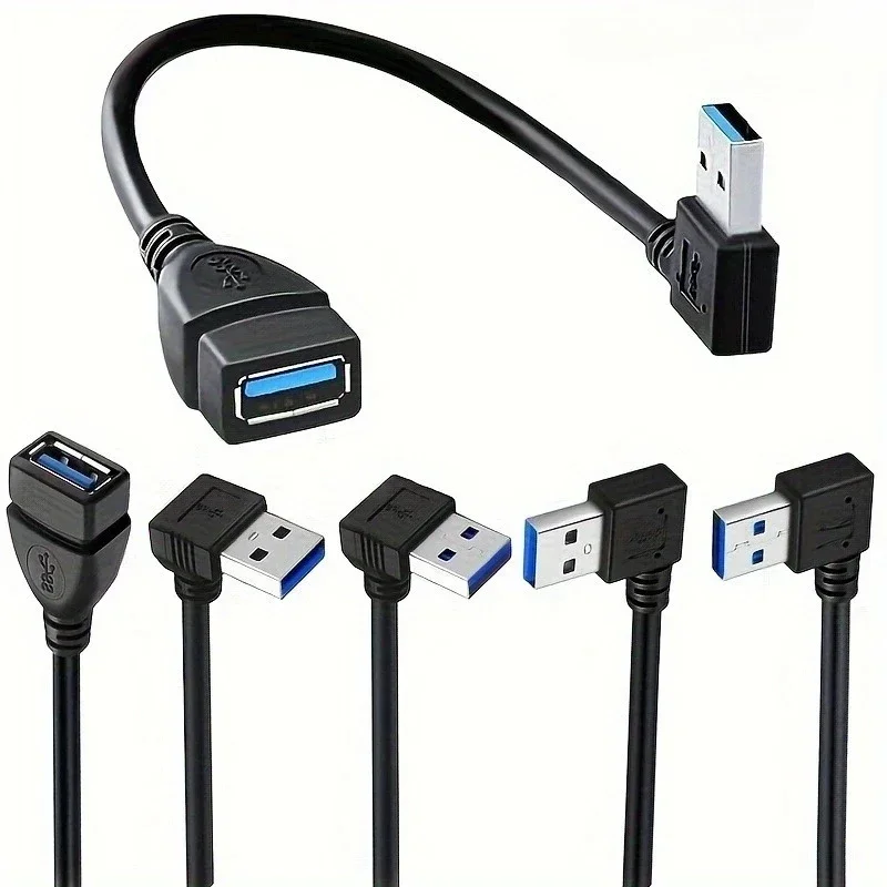 Tech Accessories For Laptop - USB 3.0 Dik Açılı Uzatma Kablosu