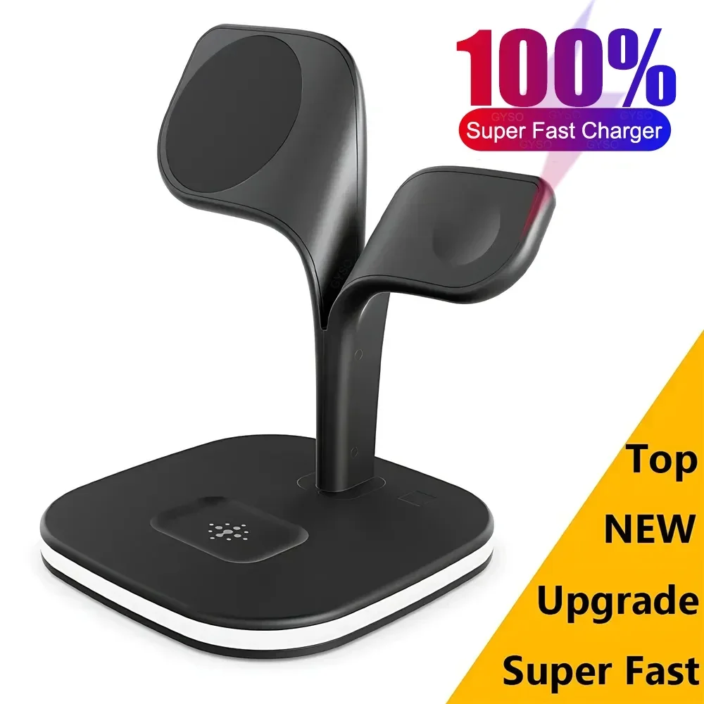 Wireless Charger 3 In 1 - iPhone 13/14/15/ Pro Max/12 için Manyetik