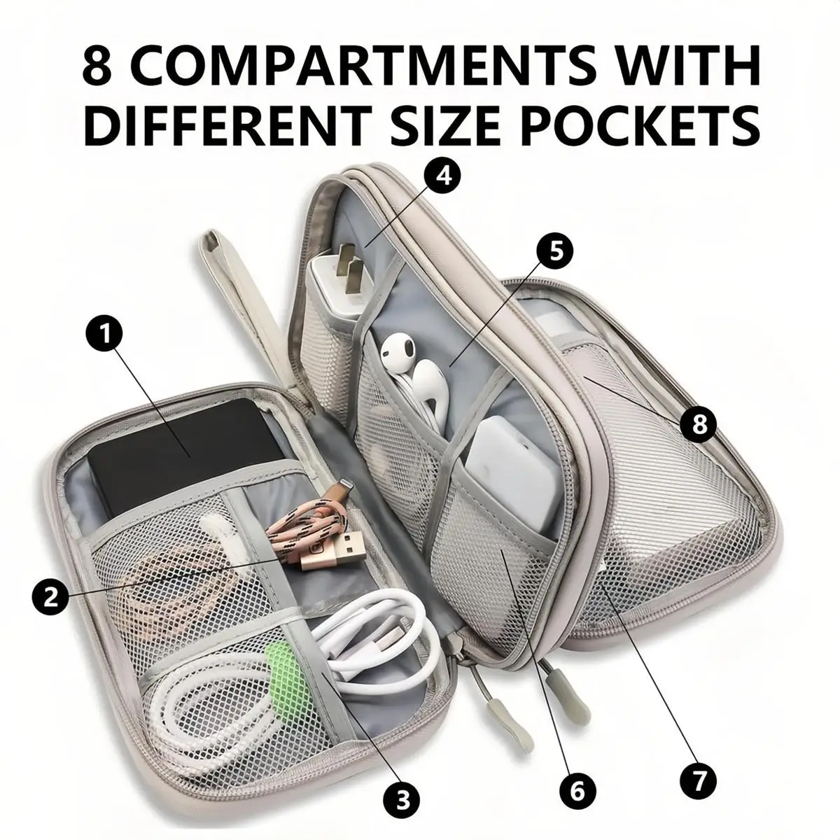 Su geçirmez Seyahat Kablo Düze - Tech Accessories Hard Case incelemesi ve fiyatı