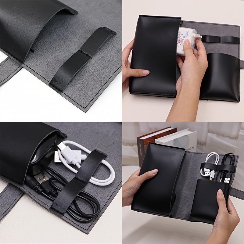 1 adet PU deri çok bölmeli org - Tech Accessories Storage incelemesi ve fiyatı