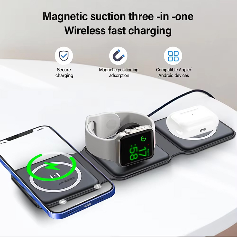 Evrensel Qi2 Manyetik Katlanab - Wireless Charger 3 In 1 incelemesi ve fiyatı