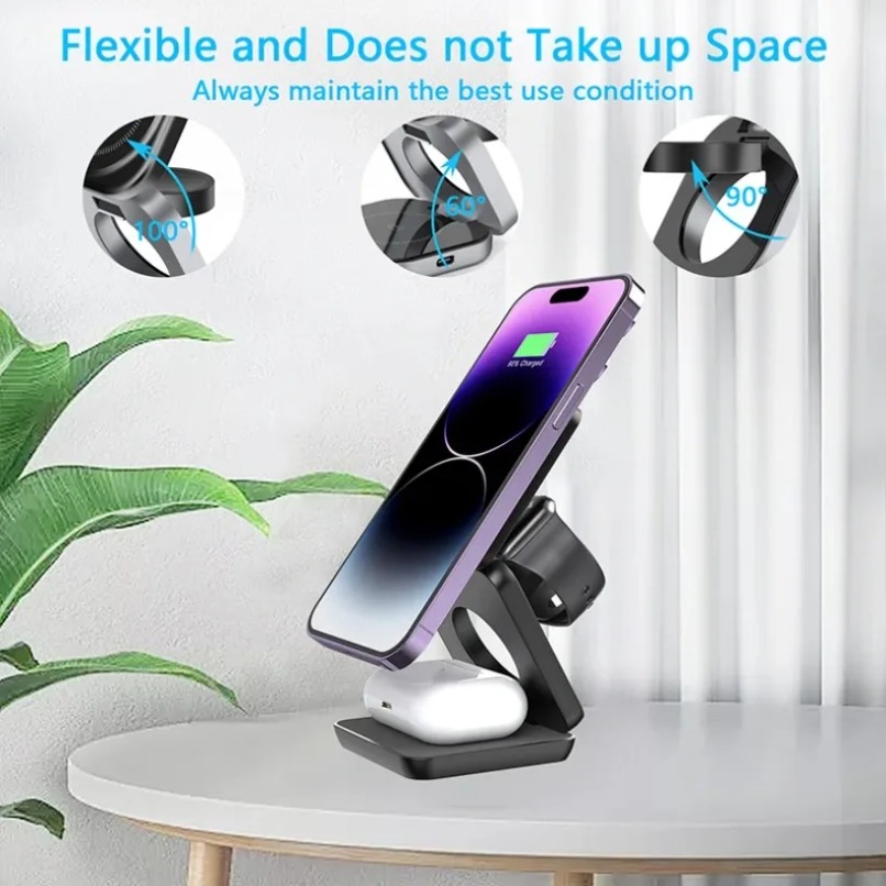 3'ü 1 Arada Katlanabilir Manye - Wireless Charger 3 In 1 incelemesi ve fiyatı