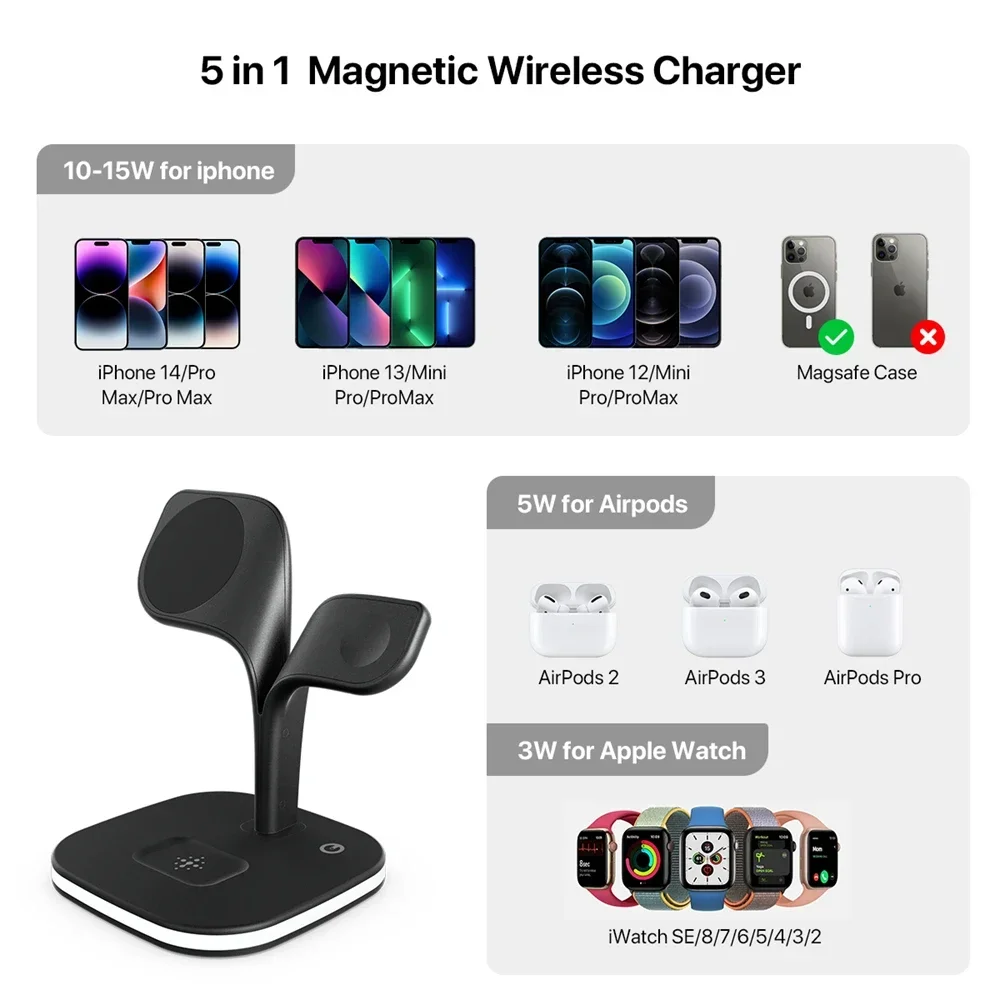 iPhone 13/14/15/ Pro Max/12 iç - Wireless Charger 3 In 1 incelemesi ve fiyatı