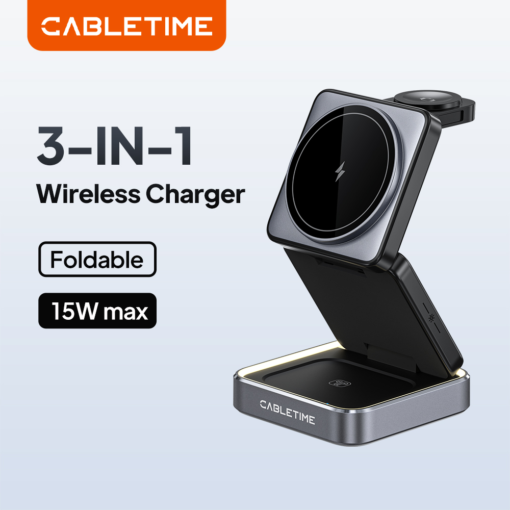 CABLETIME Katlanabilir Manyeti - Wireless Charger 3 In 1 incelemesi ve fiyatı